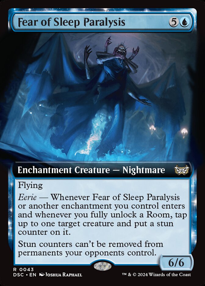 Fear of Sleep Paralysis 43/40 (Commander: Duskmourn: House of Horror)  - Extended Art | Good Games Morley