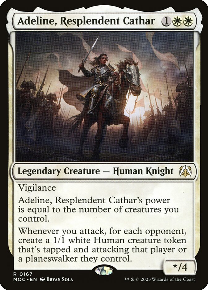 Adeline, Resplendent Cathar 167/444 (Commander: March of the Machine)  | Good Games Morley