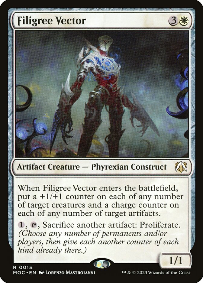 Filigree Vector 15/444 (Commander: March of the Machine)  | Good Games Morley