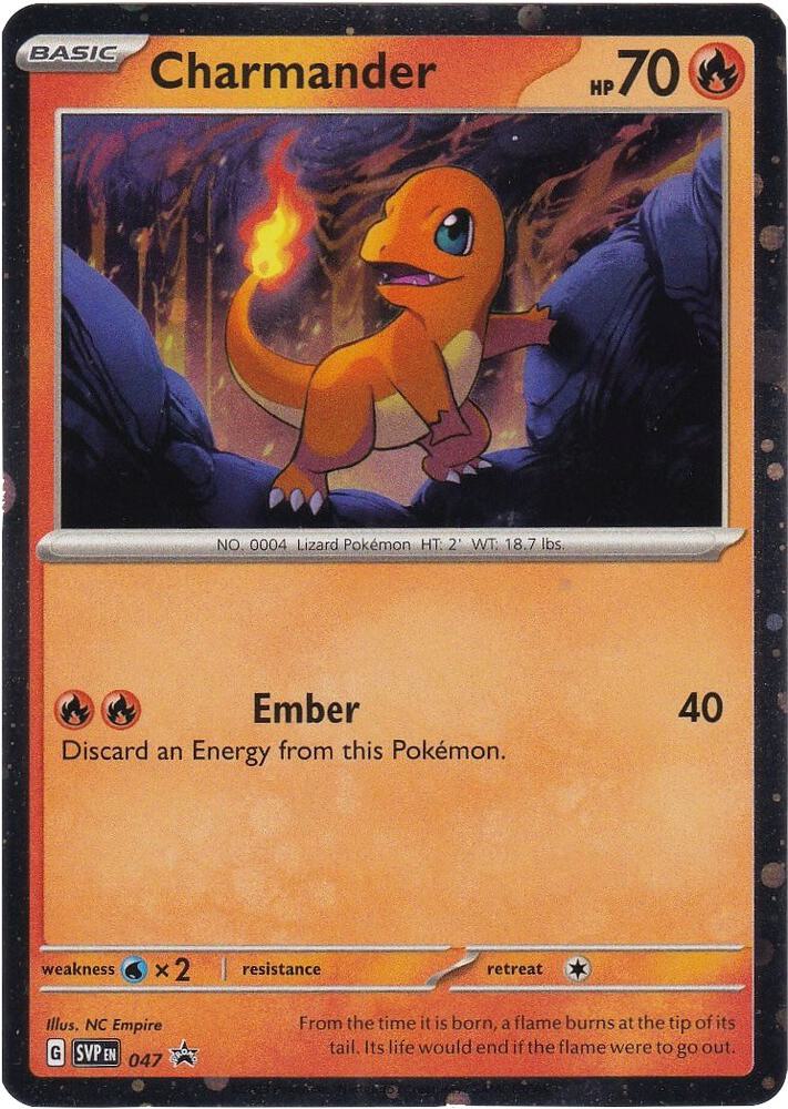 Charmander 047 (SV: Scarlet & Violet Promo Cards)  - Cosmo Holofoil | Good Games Morley