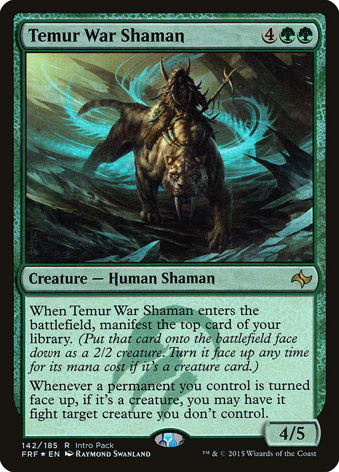 Temur War Shaman 142/43 (Unique and Miscellaneous Promos)  - Foil | Good Games Morley