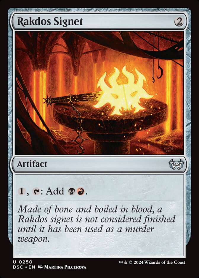 Rakdos Signet 250 (Commander: Duskmourn: House of Horror)  | Good Games Morley