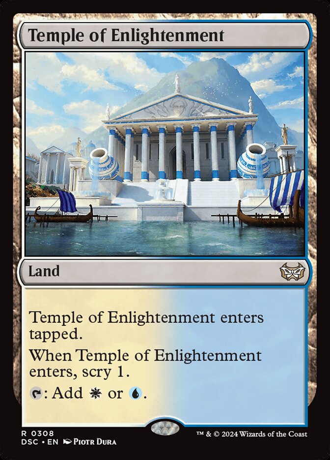 Temple of Enlightenment 308/40 (Commander: Duskmourn: House of Horror)  | Good Games Morley