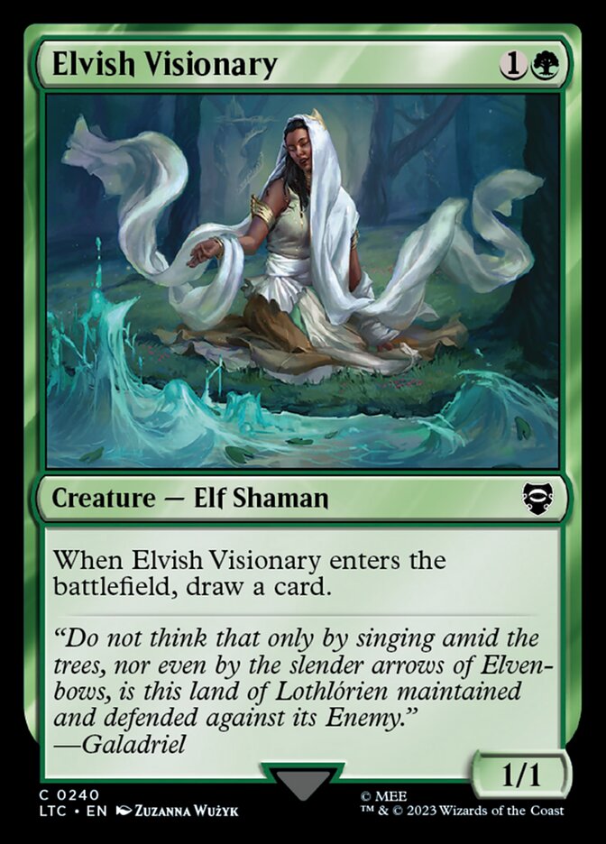 Elvish Visionary 240 (Commander: The Lord of the Rings: Tales of Middle-earth)  | Good Games Morley