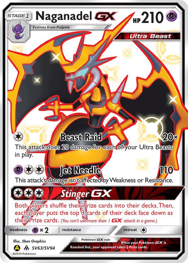 Naganadel GX SV63/SV94 (Hidden Fates: Shiny Vault)  - Holofoil | Good Games Morley