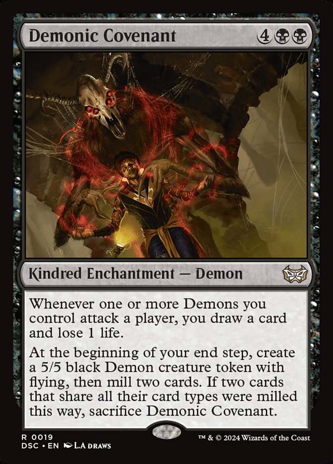 Demonic Covenant 19 (Commander: Duskmourn: House of Horror)  | Good Games Morley