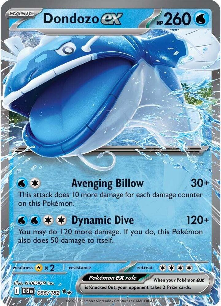 Dondozo ex 066/182 (SV10: Destined Rivals)  - Holofoil | Good Games Morley