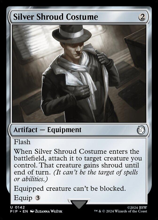 Silver Shroud Costume 142/326 (Universes Beyond: Fallout)  - Foil | Good Games Morley