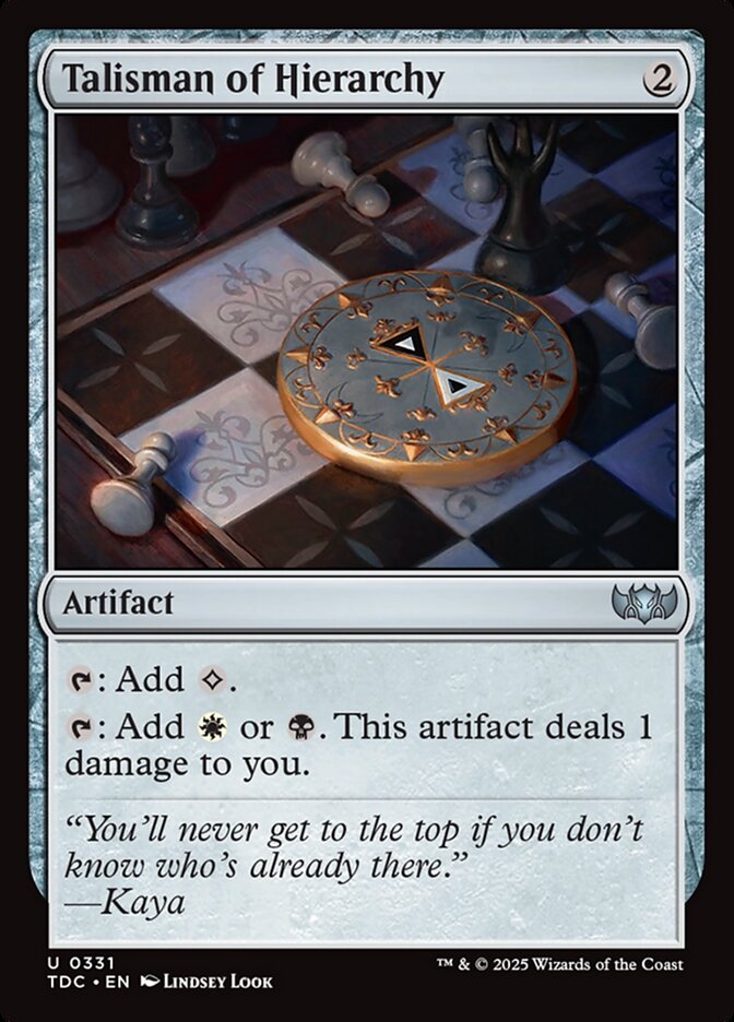 Talisman of Hierarchy 331 (Commander: Tarkir: Dragonstorm)  | Good Games Morley