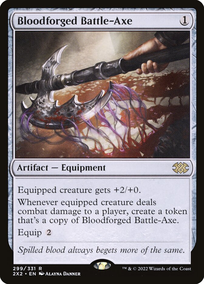 Bloodforged Battle-Axe 299/331 (Double Masters 2022)  | Good Games Morley