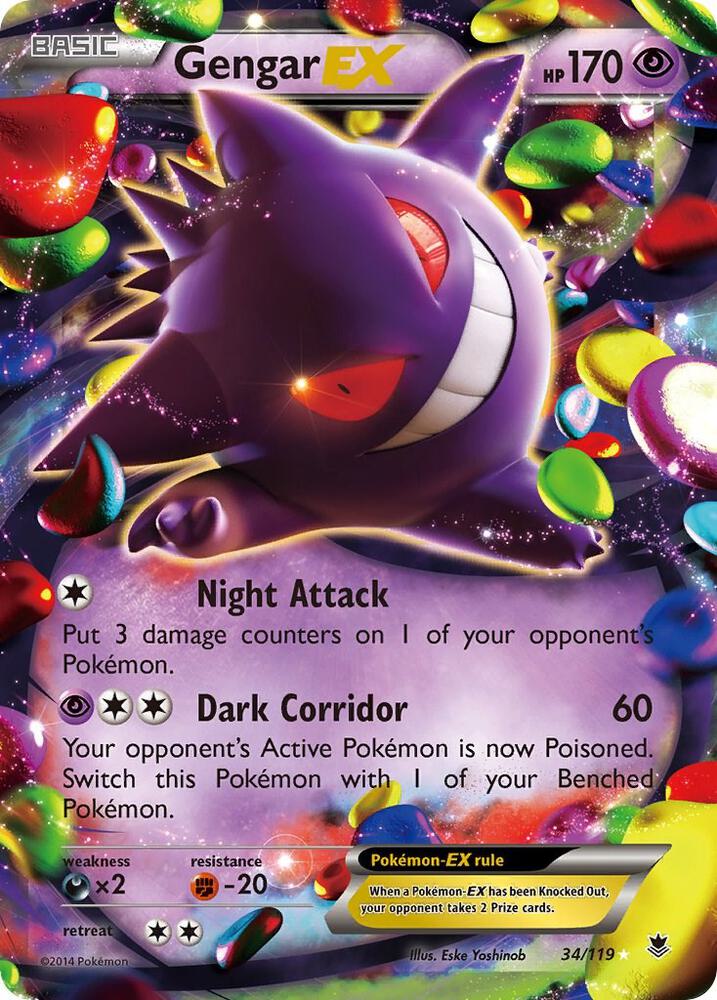 Gengar EX 34/119 (XY - Phantom Forces)  - Holofoil | Good Games Morley
