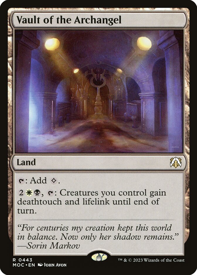 Vault of the Archangel 443/444 (Commander: March of the Machine)  | Good Games Morley