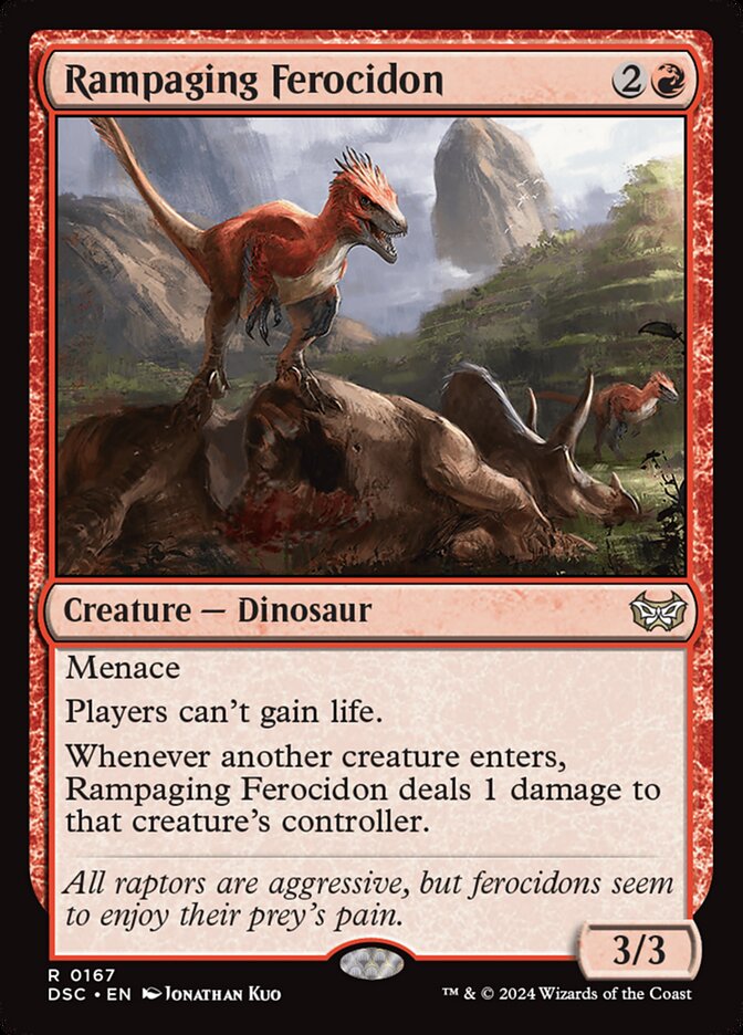 Rampaging Ferocidon 167/40 (Commander: Duskmourn: House of Horror)  | Good Games Morley
