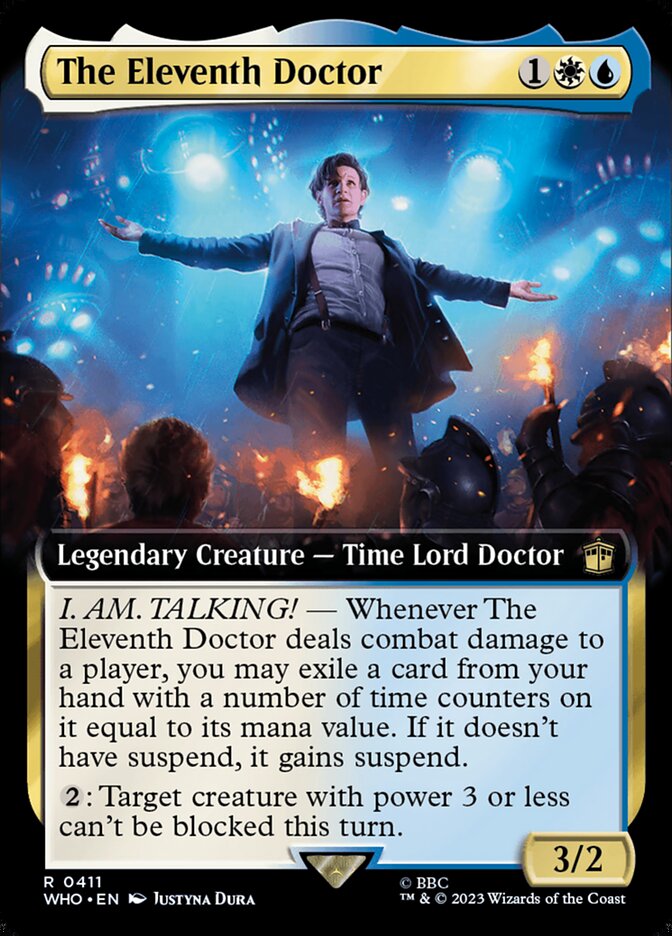 The Eleventh Doctor 411 (Universes Beyond: Doctor Who)  - Extended Art Foil | Good Games Morley