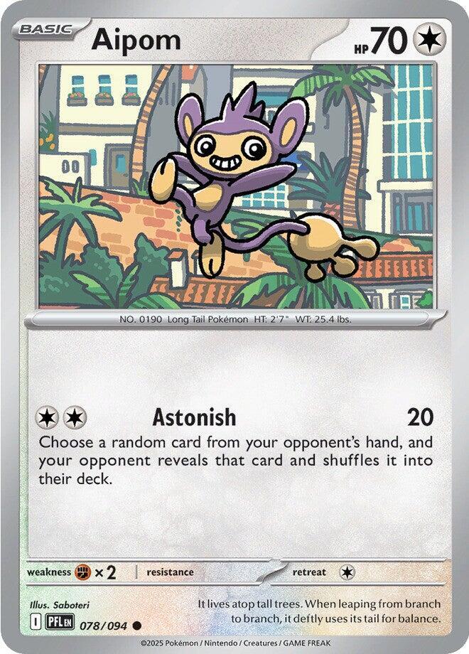 Aipom 078/094 (ME02: Phantasmal Flames)  - Reverse Holofoil | Good Games Morley