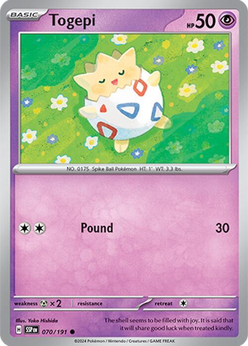 Togepi 070/191 (SV08: Surging Sparks)  | Good Games Morley