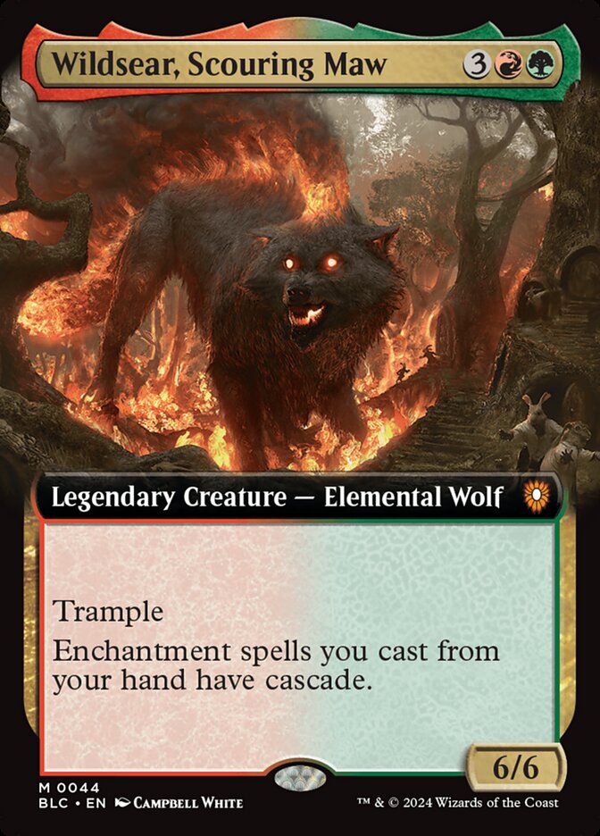 Wildsear, Scouring Maw 44 (Commander: Bloomburrow)  - Extended Art | Good Games Morley
