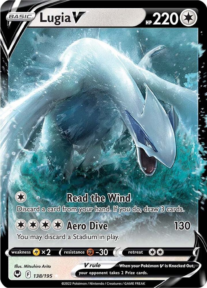 Lugia V 138/195 (SWSH12: Silver Tempest)  - Holofoil | Good Games Morley