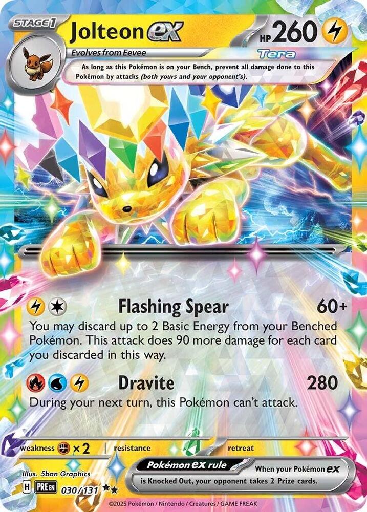 Jolteon ex  030/131 (SV: Prismatic Evolutions)  - Holofoil | Good Games Morley