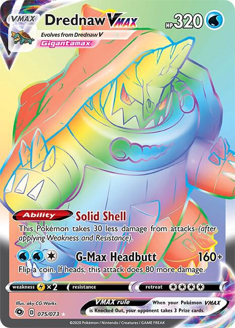 Drednaw VMAX Secret 75/73 (Champion's Path)  - Holofoil | Good Games Morley