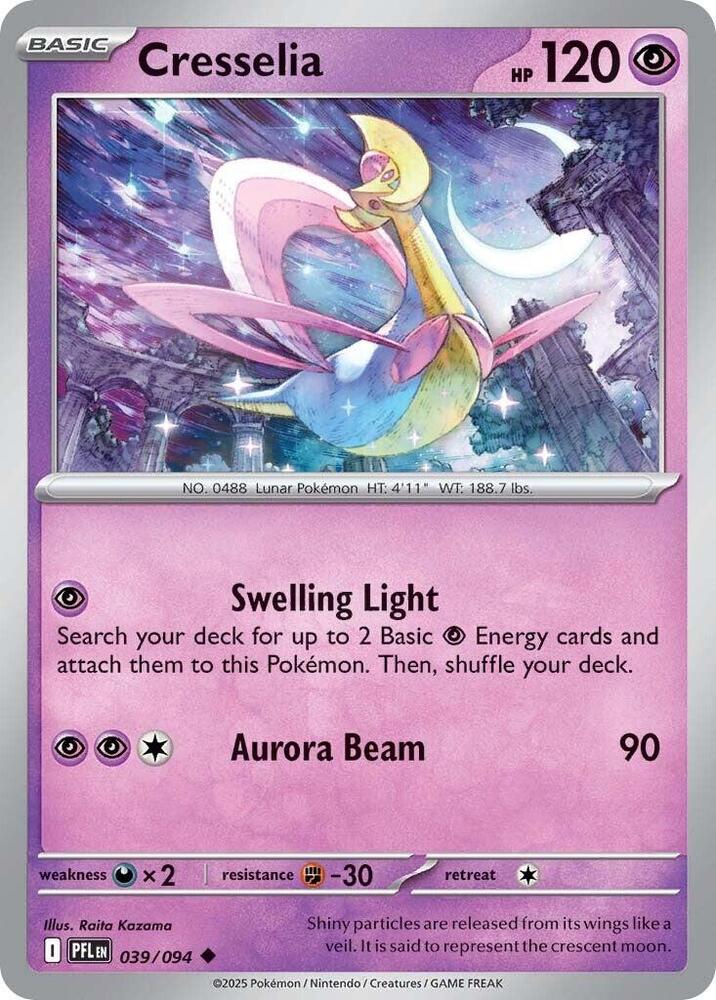 Cresselia 039/094 (ME02: Phantasmal Flames)  - Reverse Holofoil | Good Games Morley