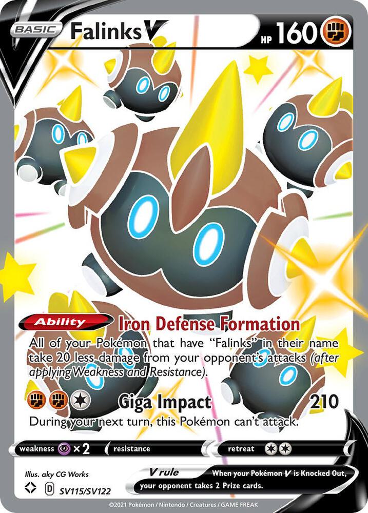 Falinks V SV115/SV122 (Shining Fates: Shiny Vault)  - Holofoil | Good Games Morley