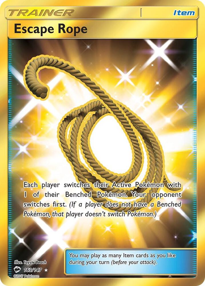 Escape Rope 163/147 (SM - Burning Shadows)  - Holofoil | Good Games Morley