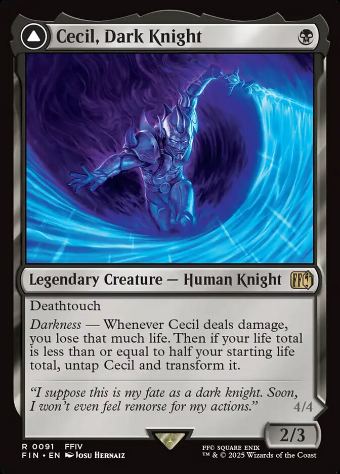 Cecil, Dark Knight // Cecil, Redeemed Paladin 91 (FINAL FANTASY)  | Good Games Morley