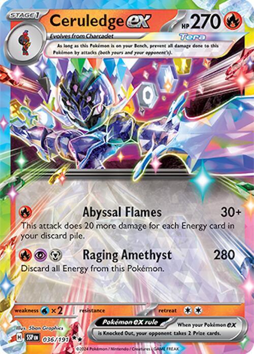 Ceruledge ex 036/191 (SV08: Surging Sparks)  - Holofoil | Good Games Morley