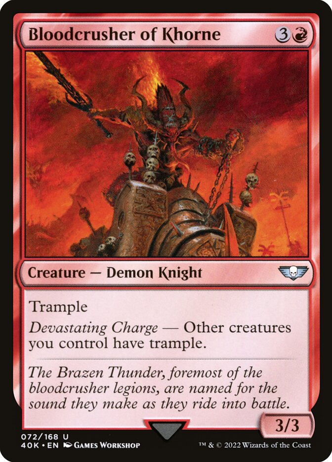 Bloodcrusher of Khorne 72/617 (Universes Beyond: Warhammer 40,000)  | Good Games Morley