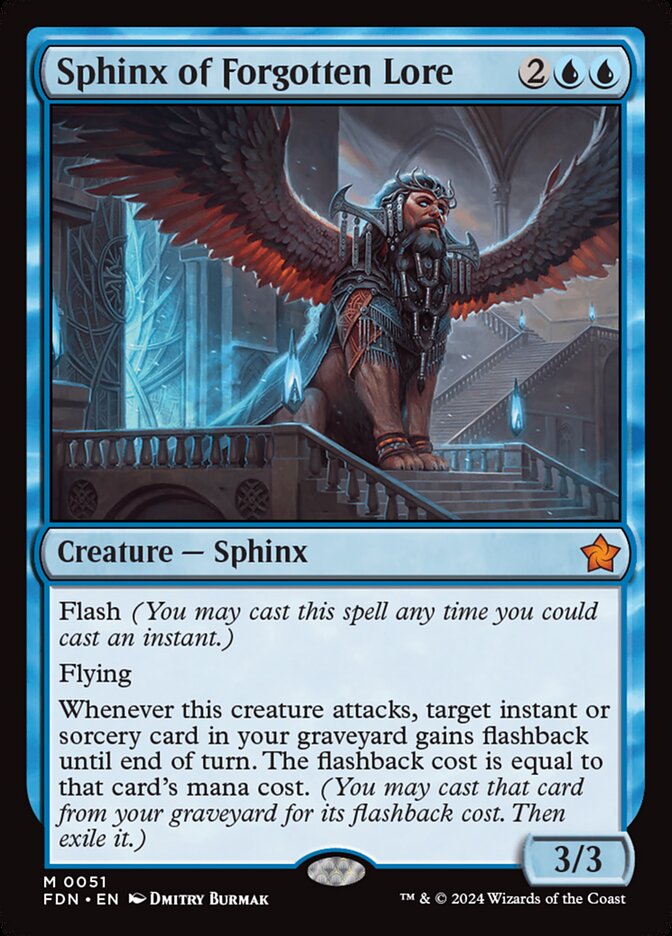Sphinx of Forgotten Lore 51 (Foundations)  - Foil | Good Games Morley
