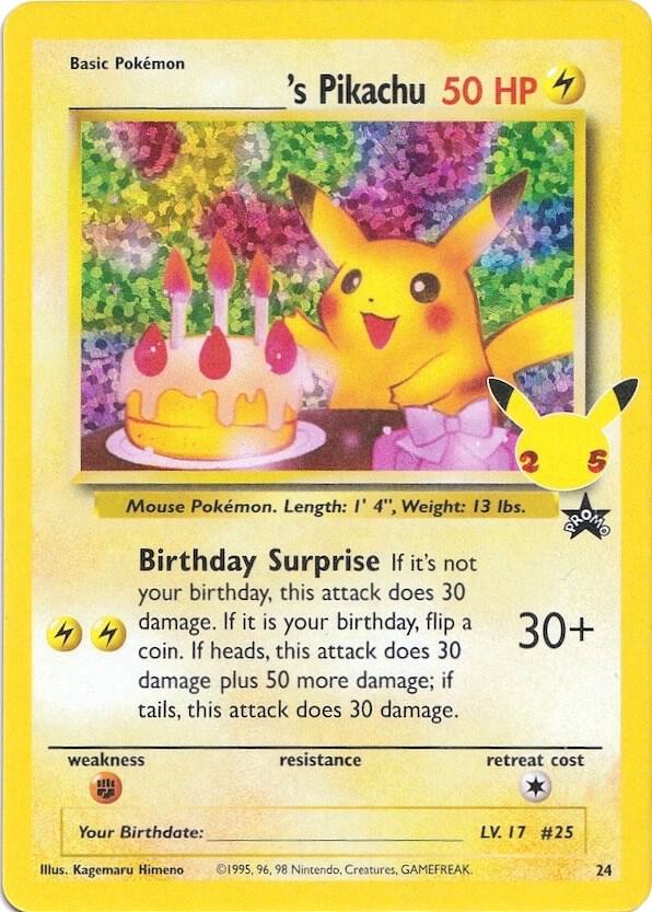 ______'s Pikachu 24/53 (Celebrations: Classic Collection)  - Holofoil | Good Games Morley