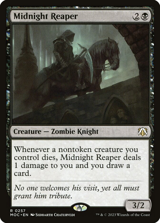 Midnight Reaper 257/444 (Commander: March of the Machine)  | Good Games Morley