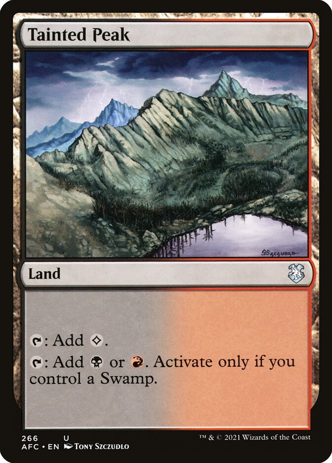 Tainted Peak 266/62 (Commander: Adventures in the Forgotten Realms)  | Good Games Morley