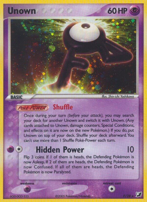Unown F F/28 (EX Unseen Forces)  - Holofoil | Good Games Morley