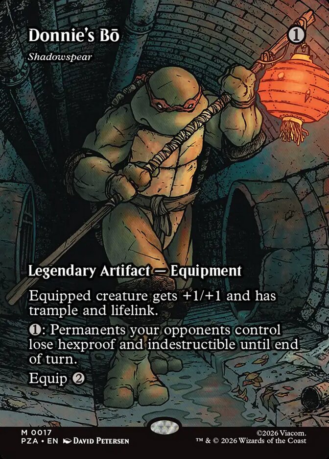 Donnies' Bō Shadowspear 17 (Teenage Mutant Ninja Turtles Source Material)  - Borderless Foil | Good Games Morley