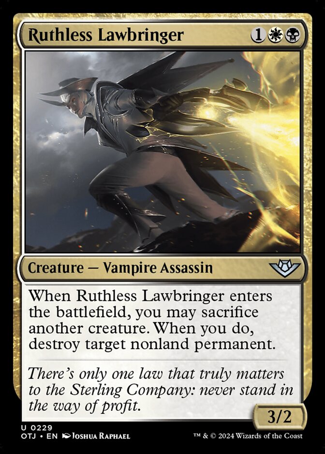 Ruthless Lawbringer 229/286 (Outlaws of Thunder Junction)  - Foil | Good Games Morley