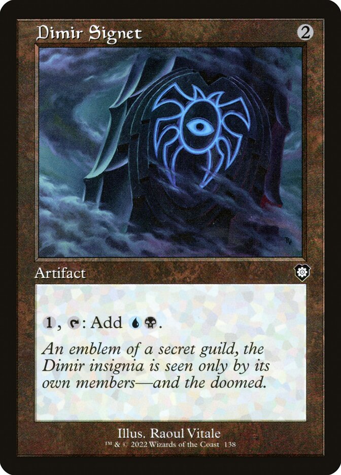 Dimir Signet Retro Frame 138 (Commander: The Brothers' War)  | Good Games Morley