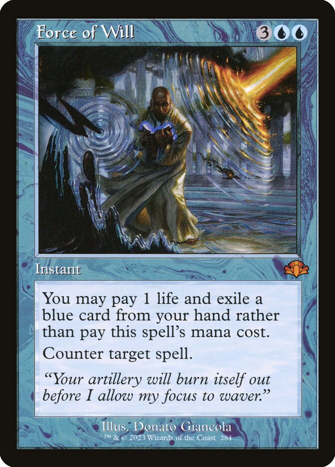 Force of Will 284/261 (Dominaria Remastered)  - Retro | Good Games Morley