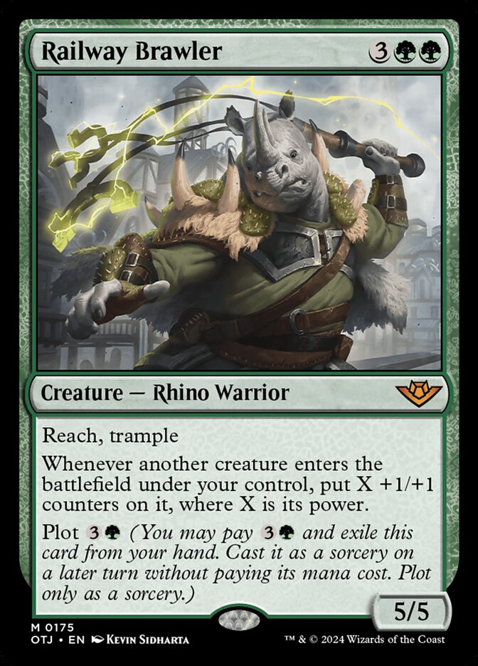 Railway Brawler 175/286 (Outlaws of Thunder Junction)  - Foil | Good Games Morley
