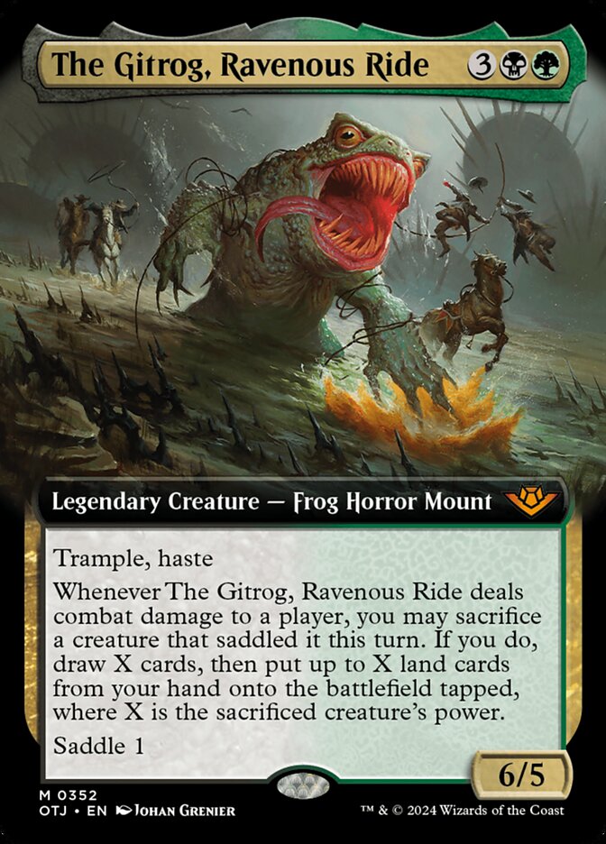 The Gitrog, Ravenous Ride 352 (Outlaws of Thunder Junction)  - Extended Art | Good Games Morley