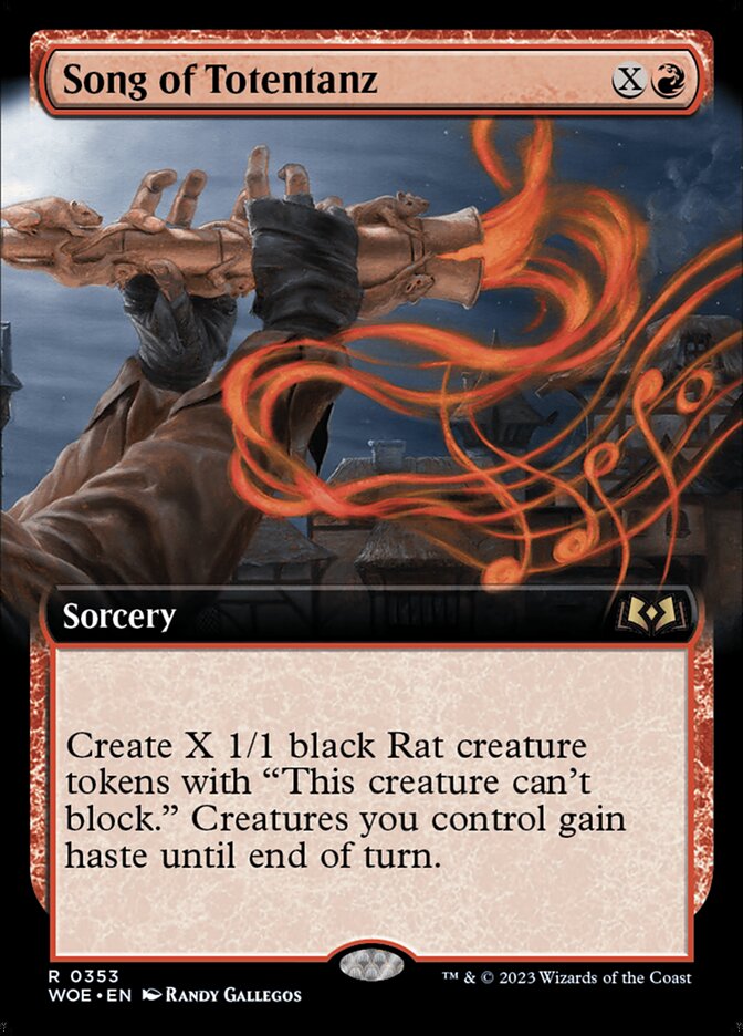 Song of Totentanz 353/276 (Wilds of Eldraine)  - Extended Art Foil | Good Games Morley