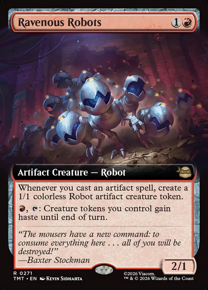 Ravenous Robots 271 (Teenage Mutant Ninja Turtles)  - Extended Art Foil | Good Games Morley