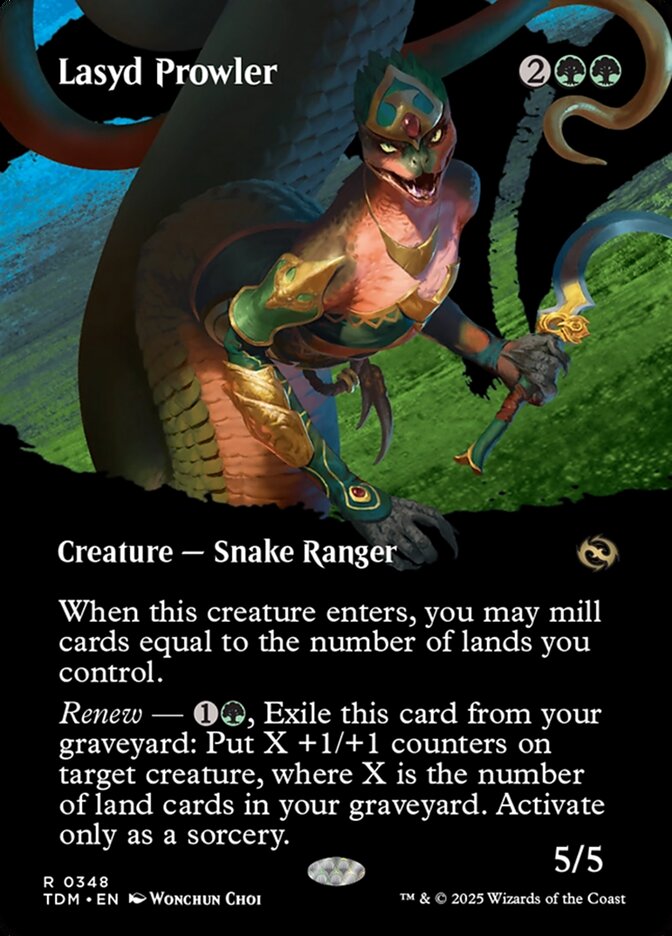 Lasyd Prowler 348 (Tarkir: Dragonstorm)  - Borderless | Good Games Morley