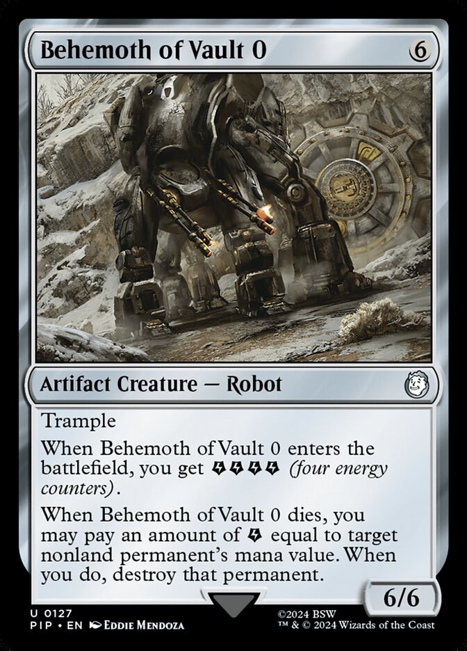 Behemoth of Vault 0 127/326 (Universes Beyond: Fallout)  | Good Games Morley