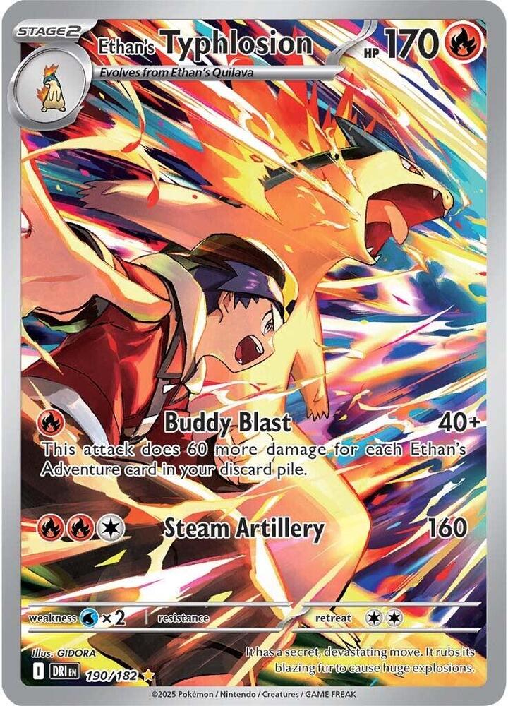 Ethan's Typhlosion 190/182 (SV10: Destined Rivals)  - Holofoil | Good Games Morley