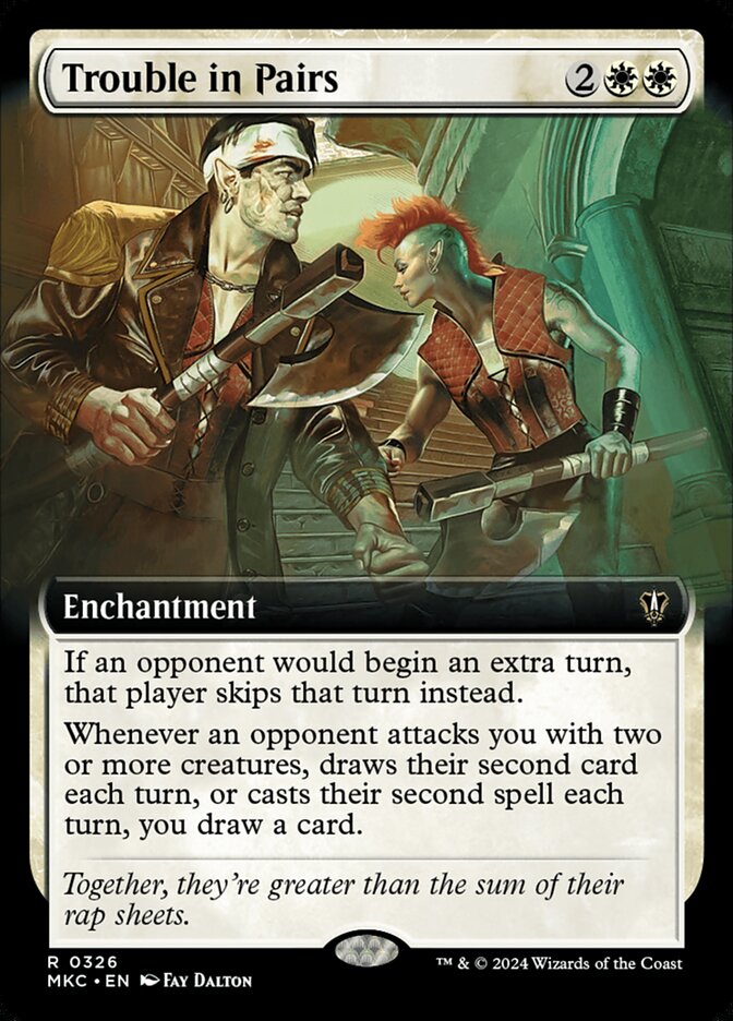Trouble in Pairs 326/311 (Commander: Murders at Karlov Manor)  - Extended Art | Good Games Morley