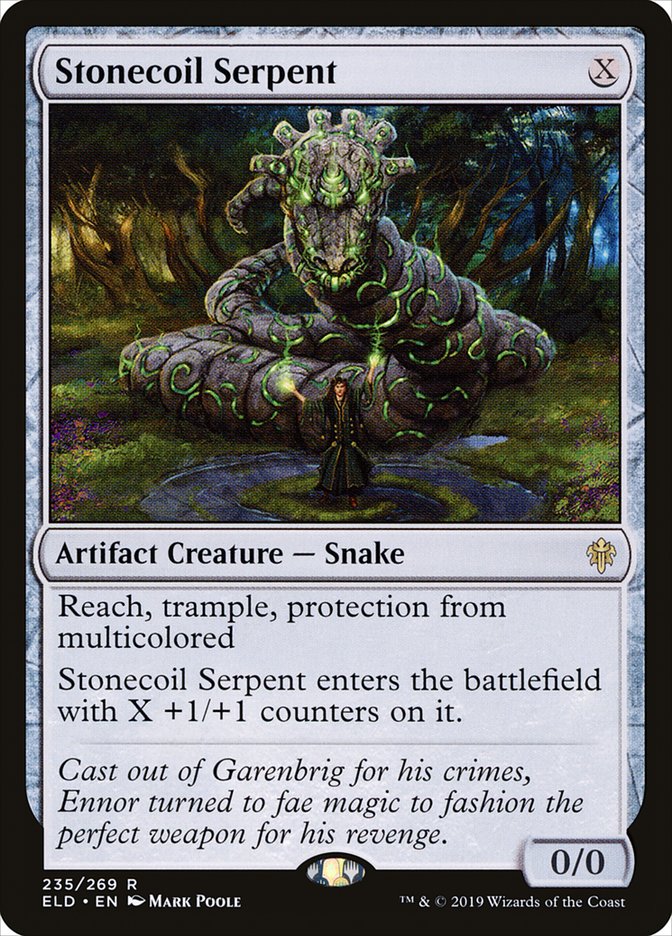 Stonecoil Serpent 235/269 (Throne of Eldraine)  - Foil | Good Games Morley