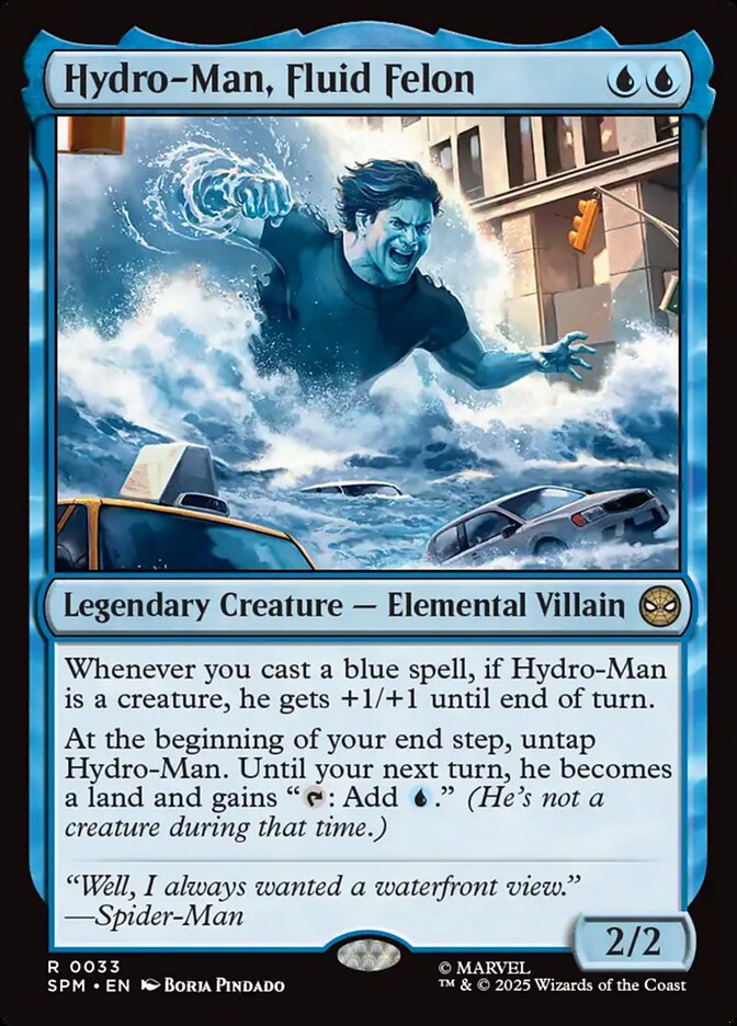 Hydro-Man, Fluid Felon 33 (Marvel's Spider-Man)  - Foil | Good Games Morley