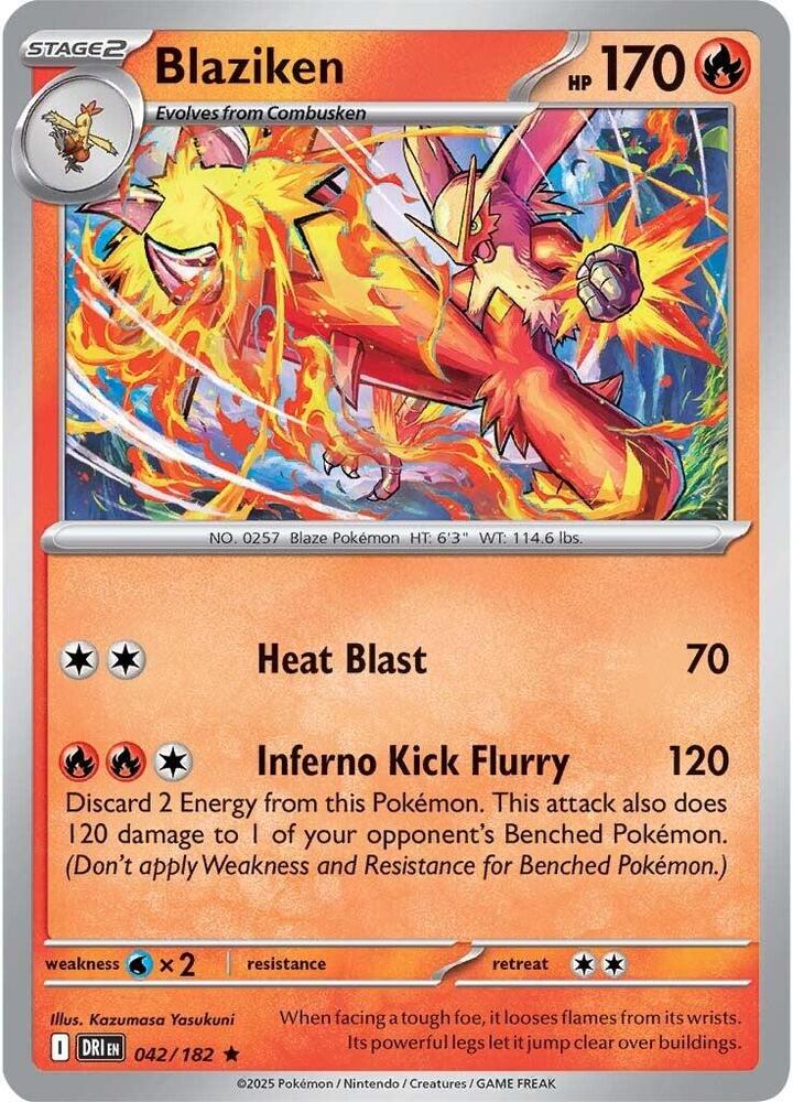 Blaziken  042/182 (SV10: Destined Rivals)  - Holofoil | Good Games Morley